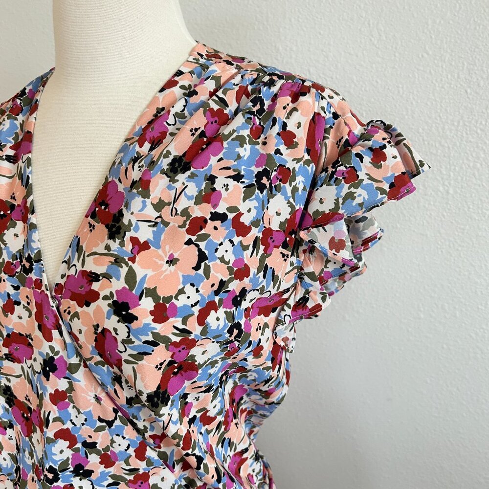 Veronica Beard Marla Ruched Mini Dress - Picture 2 of 13
